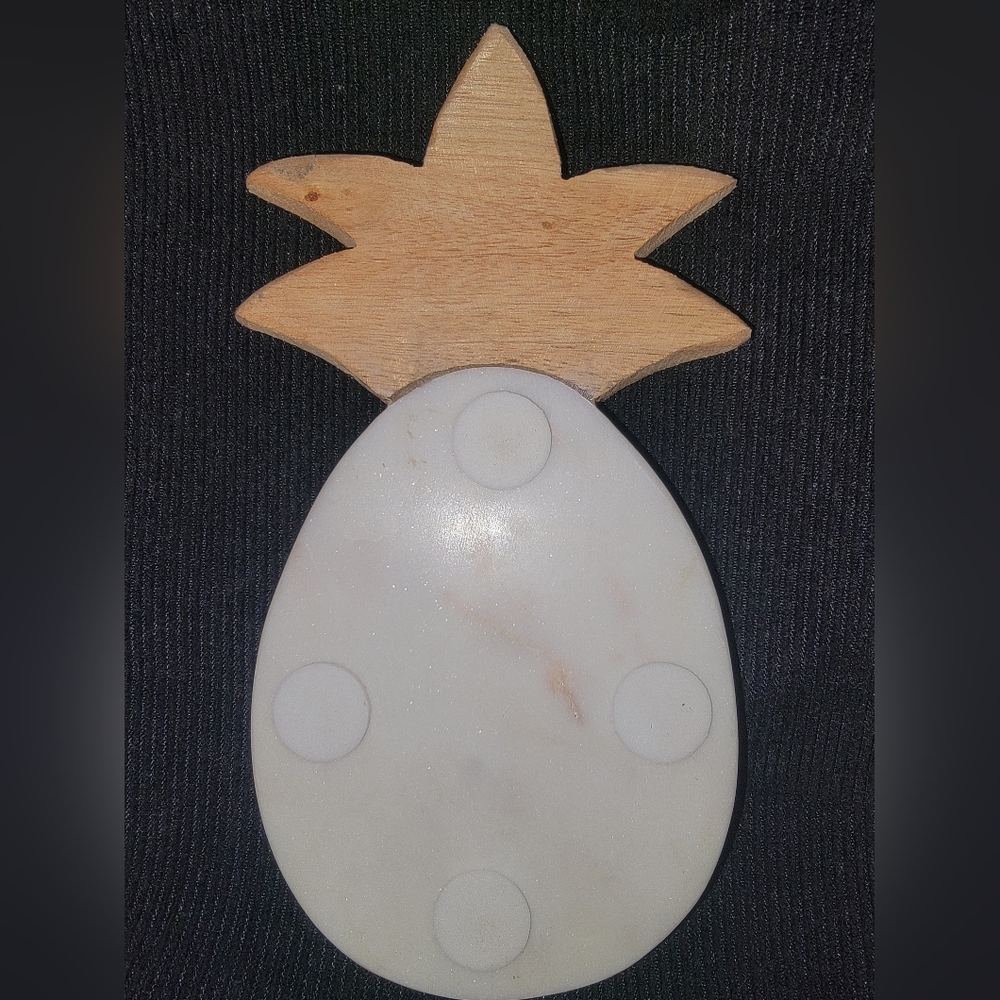 Marble Pineapple Spoon Rest - Picture 2 of 2